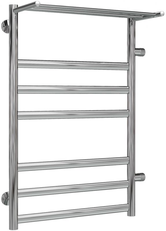 Водяной полотенцесушитель Terminus Хендрикс П7 500x796 4620768888823 с полкой Хром с боковым подключением 500