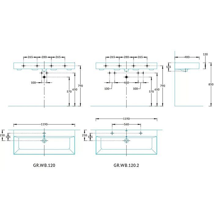 Раковина GRANDE мебельная\подвесная 120 с крепежом, белая глянцевая Раковина GRANDE мебельная\подвесная 120 с крепежом, белая глянцевая