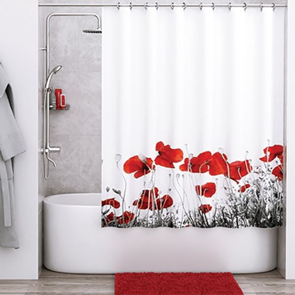 Штора для ванны WasserKRAFT Main SC-47101 Цветы Штора для ванны WasserKRAFT Main SC-47101 Цветы