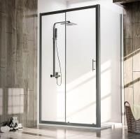 Душевой угол Veconi Rovigo RV-072B, 1200х800х1900 черный, стекло прозрачное