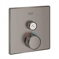 Термостат GROHE Grohtherm SmartControl для встраиваемого монтажа на 1 выход, темный графит матовый (29123AL0) Термостат GROHE Grohtherm SmartControl для встраиваемого монтажа на 1 выход, темный графит матовый (29123AL0)