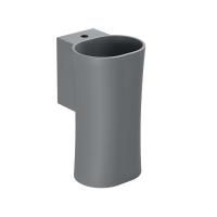 AZZURRA NATIVO Раковина 350х370х620 мм., подвесная, без отверстий для смесителя, в комплекте с крепежом, цвет Antracite