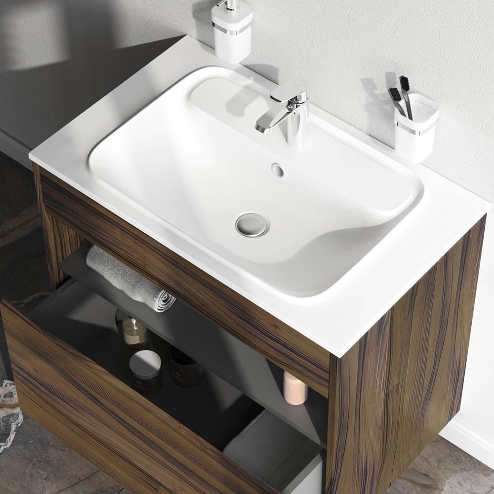 M8FFUX0801OF Func, База с нишей, 1 ящик (pull-out), 80 см, цвет дерево текстурир-ое