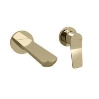 Bongio GIO2 Смеситель встроенный для раковины на 2 отв., излив 206 мм цвет: матированный никель (без встраив части 9761 )