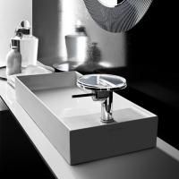 Laufen Kartell Раковина-чаша 750х350х120мм без перелива, с 1 отв. под смеситель, со скр. сливом, цвет: белый