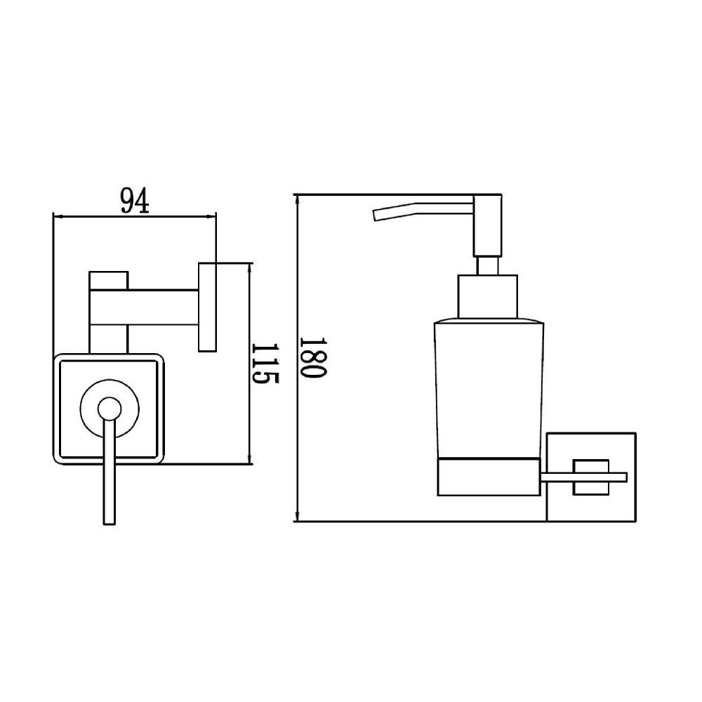 Дозатор жидкого мыла Savol S-06531C, бронза