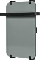 Полотенцесушитель электрический Allen Brau Infinity 60x44 с рейлингом 2.0 и креплением, черный матовый