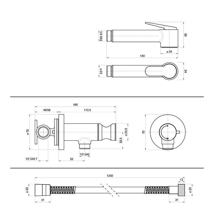 Гигиенический душ, Bossini, Paloma Brass, с прогрессивным смеситетелем, шланг-есть, длина шланга, мм-1250, держатель-в комплекте, материал-латунь, цвет-никель шлифованный Гигиенический душ, Bossini, Paloma Brass, с прогрессивным смеситетелем, шланг-есть, длина шланга, мм-1250, держатель-в комплекте, материал-латунь, цвет-никель шлифованный
