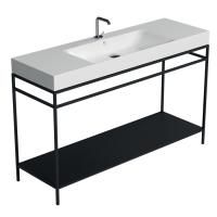 KERASAN Cento раковина подвесная/накладная 140х45см c 1отв под смеситель, цвет белый