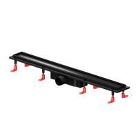 W02SC-U11-080-04BM PrimeFlow Трап для душа линейный универс затвор Tile 80см цвет черн мат W02SC-U11-080-04BM PrimeFlow Трап для душа линейный универс затвор Tile 80см цвет черн мат