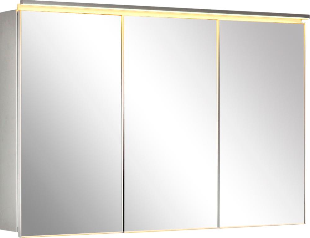 Зеркальный шкаф De Aqua Алюминиум 120 серебро
