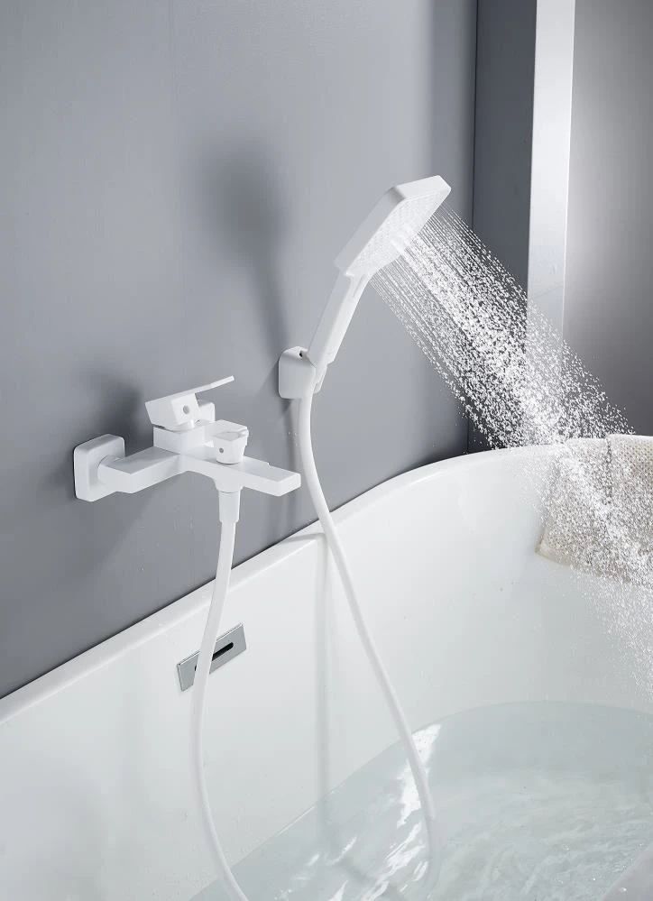 Смеситель для ванны Knotlor KN-22/WY, белый