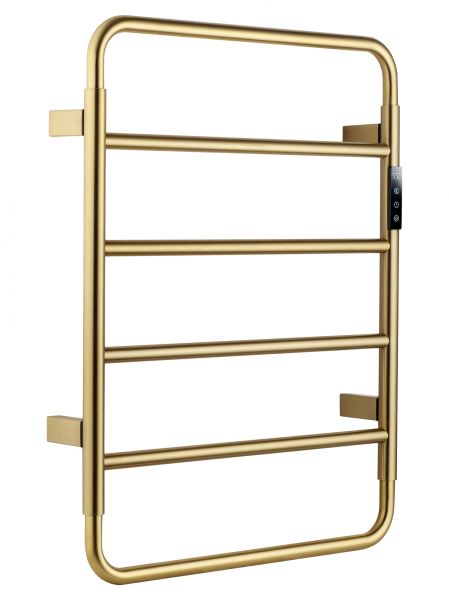 Полотенцесушитель электрический WONZON & WOGHAND WISMAR, Брашированное золото (WW-AL201-BG)