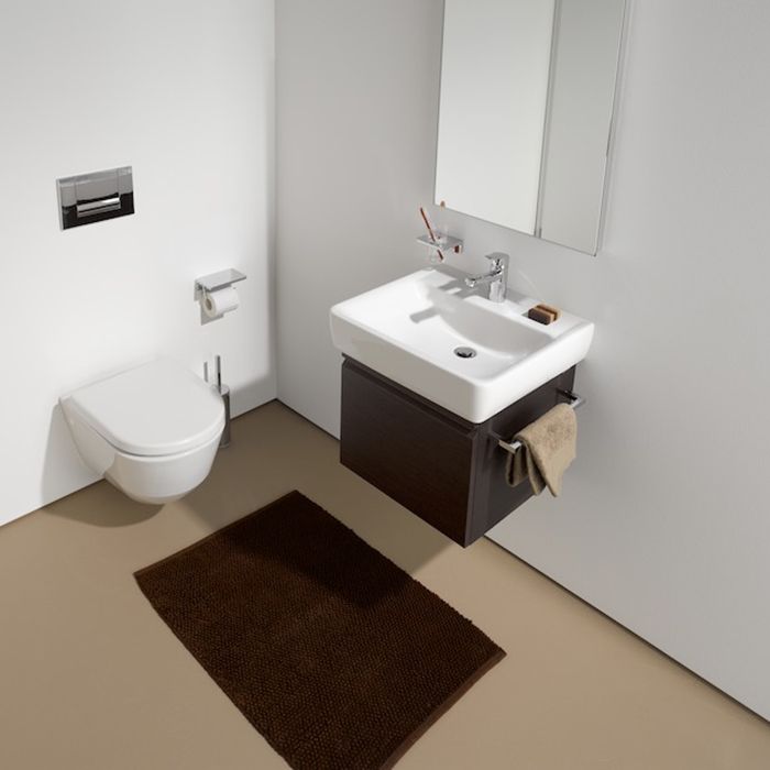 Laufen Pro Раковина мини 45х34х11,5 см,подвесная/накладная с 1отв., c переливом, цвет: белый, артикул 8.1195.1.000.104.1