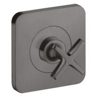 AX Citterio E Встраиваемый запорный вентиль, ½’ или ¾ (внешняя часть), цвет: шлифованный черный хром AX Citterio E Встраиваемый запорный вентиль, ½’ или ¾ (внешняя часть), цвет: шлифованный черный хром