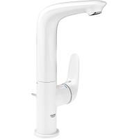 Смеситель для раковины GROHE Eurostyle с донным клапаном, белая луна (23718LS3)