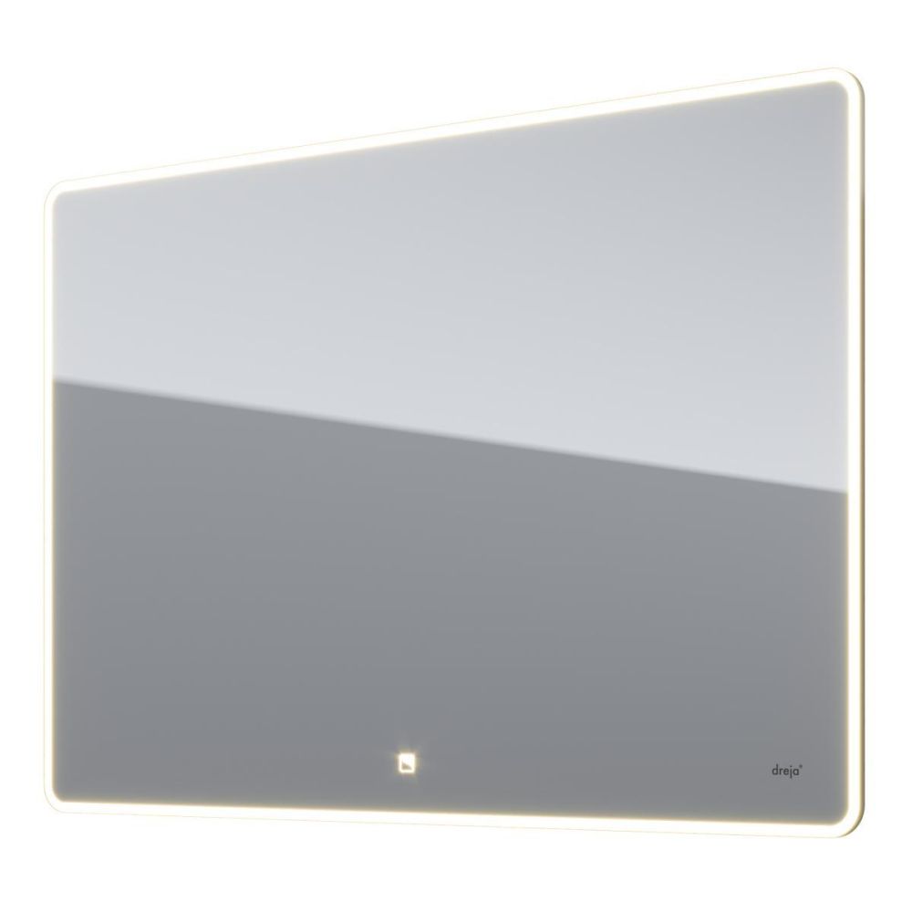 Зеркало Dreja Point 100x70 см, белый, артикул 99.9030