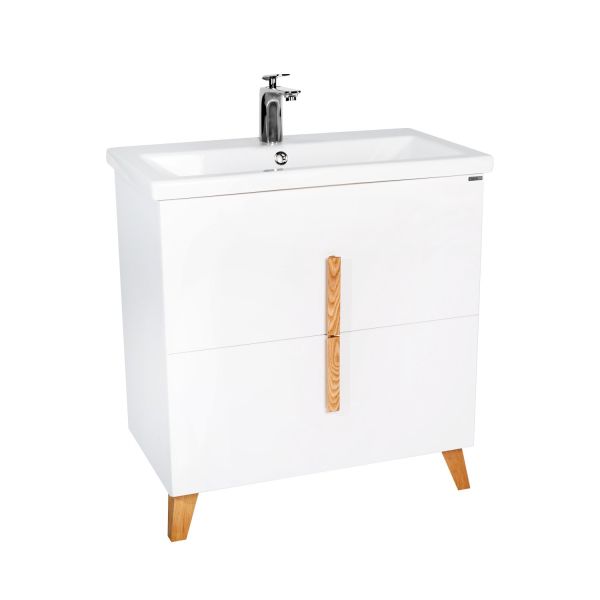 Тумба VIANT "Мюнхен" 2 ящика белая 425х655х820 под раковину .S-UM-COM70/1-w (COMO 70) (VMUN70COBEL-T2Y)