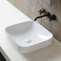 AZZURRA ELEGANCE SOFT раковина накладная 45х40см без отв. под смеситель , цвет белый