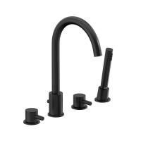 360400300 Scandinavian Pure смеситель на борт ванны, четырёхсекционный, черный матовый 360400300 Scandinavian Pure смеситель на борт ванны, четырёхсекционный, черный матовый