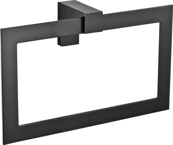 Sanibano Elegance, полотенцедержатель - кольцо, цвет черный матовый