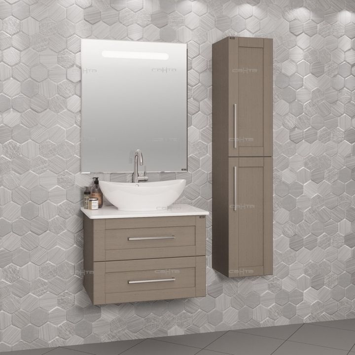 Шкаф пенал СанТа Венера 30 521003 подвесной Дуб вулканический