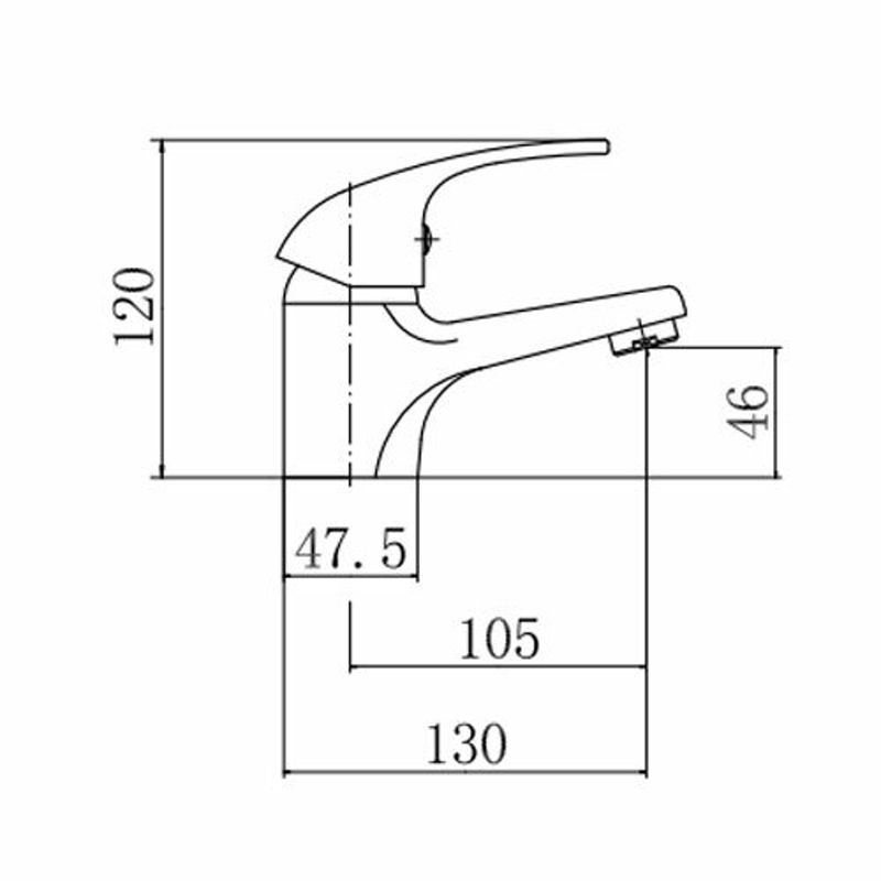 Смеситель для раковины FASHUN A1003, хром