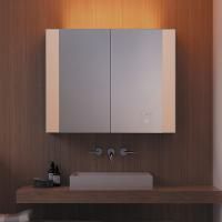 BURGBAD RL40 Зеркальный шкаф 1400х150х800 мм., 2 зеркальные двери с обоих сторон, подсветка, 4 стеклянные полки, Smart-Home-System, 2 розетки BURGBAD RL40 Зеркальный шкаф 1400х150х800 мм., 2 зеркальные двери с обоих сторон, подсветка, 4 стеклянные полки, Smart-Home-System, 2 розетки