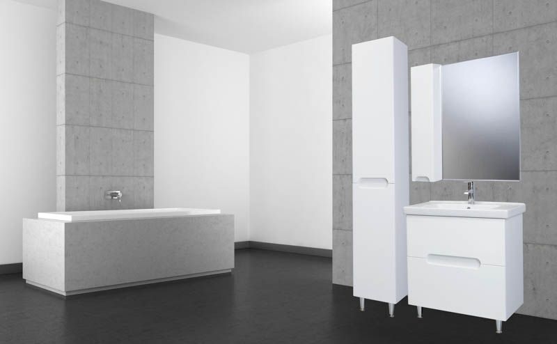 Зеркало со шкафом Bellezza Андрэа 65 4619010001073 R Бежевое