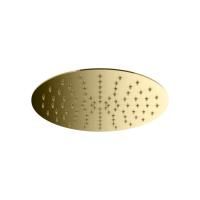 Plumberia Selection Верх. душ d.250 из нерж.стали,встроенный клапан безопасности, поворот.крепление, антикальций, 2мм, золото