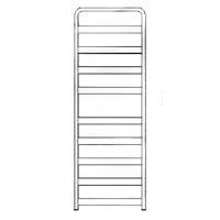 Водяной полотенцесушитель Grota Solido 527х1500 Хром