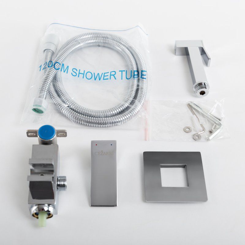 SLIDER-DIF-IN Гигиенический душ со смесителем, сатин, артикул SLIDER-DIF-IN