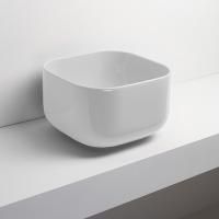 Simas Balloon Раковина-чаша квадратная на столешницу 40x40xh25 см, без отв под смеситель, без перелива, цвет белый
