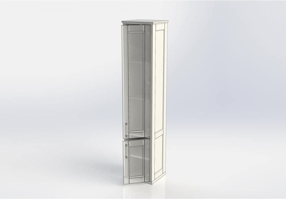 Пенал Aquanet Бостон 36 L белый матовый (ручки золото) Пенал Aquanet Бостон 36 L белый матовый (ручки золото)
