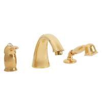 LEM SWAROVSKI См-ль моноком. на борт ванны, на 3 отв., золото