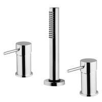 Fima Carlo Frattini Spillo Up Смеситель на борт ванны, на 3 отв., с ручным душем, цвет: хром Fima Carlo Frattini Spillo Up Смеситель на борт ванны, на 3 отв., с ручным душем, цвет: хром