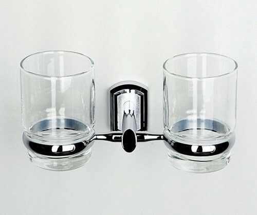Стакан для зубных щеток WasserKRAFT Oder K-3028D двойной Хром