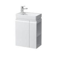 Laufen Pro S База под раковину, 480х280х690 мм, компактная асимметричная раковина левая, включая сифон и комплект для монтажа, белый матовый