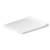 Duravit Viu Сиденье для компактного унитаза 257309 (с микролифтом), петли: нерж. сталь, цвет: белый