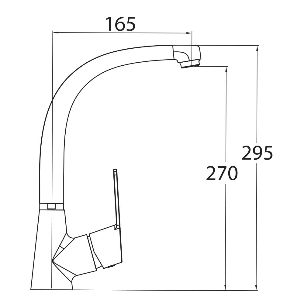 Смеситель Clever Panam Evo Xtreme 60533 для кухонной мойки