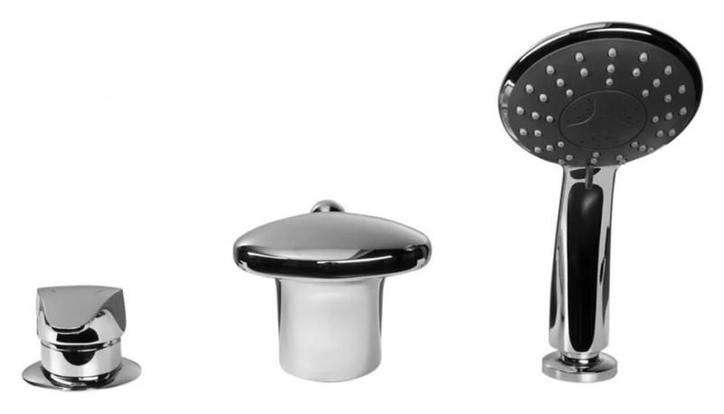 Смеситель на борт ванны Bravat Cobra F5140197CP-1-RUS встраиваемый Хром