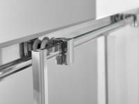 Душевые двери Vincea Душевая дверь Alpha VDS-3AL120CLB, 1200, черный, стекло прозрачное,