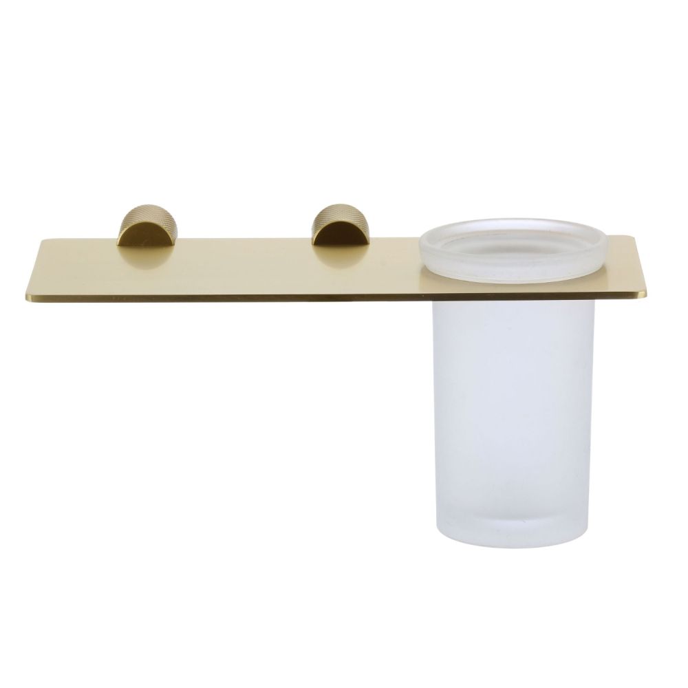 Стакан для ванной комнаты Savol S-002158C, матовое золото, артикул S-002158C