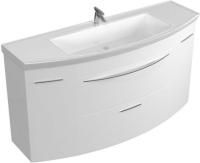 Тумба с раковиной De Aqua Лонг 140 белый