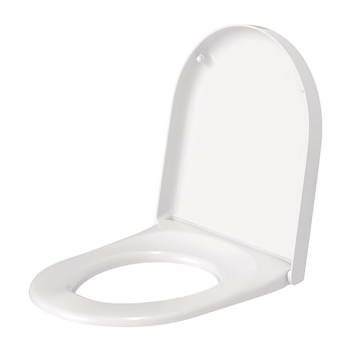 Сиденье для унитаза, Duravit, Starck 3, с крышкой, ширина, мм-370, глубина, мм-410, высота, мм-30, тип шарниров-SoftClose, материал шарниров-нержавеющая сталь, цвет шарниров-хром, цвет-белый, артикул 0063890000