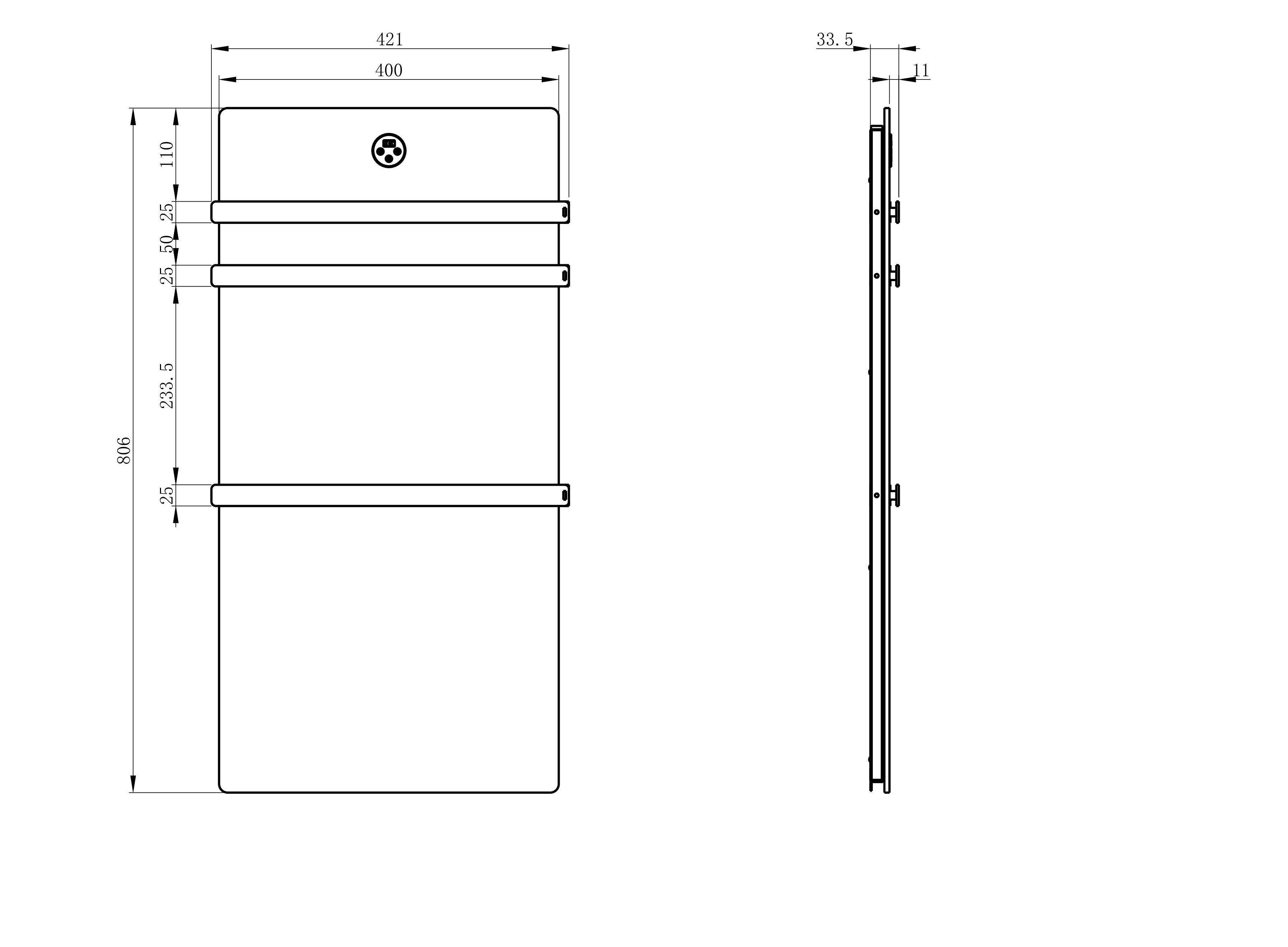 Полотенцесушитель электрический с греющей плитой Белый мрамор  WONZON & WOGHAND, Темный графит (WW-A503-GM) Полотенцесушитель электрический с греющей плитой Белый мрамор  WONZON & WOGHAND, Темный графит (WW-A503-GM)