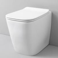 Artceram A16  Унитаз безободковый, напольный приставной слив универсальный  36х52 см, с креплениями,  цвет белый.