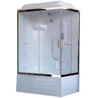 Душевая кабина Royal Bath BP 100х80 RB8100BP1-T-CH-L стекло прозрачное задняя стенка Белая Душевая кабина Royal Bath BP 100х80 RB8100BP1-T-CH-L стекло прозрачное задняя стенка Белая