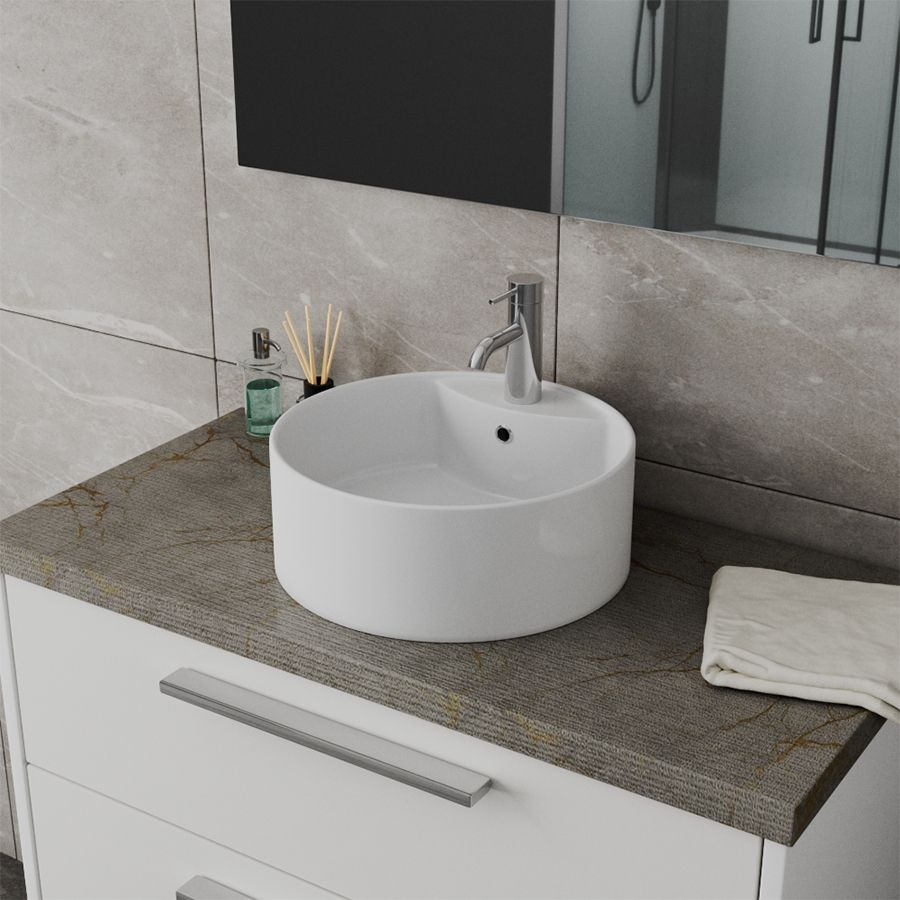 Раковина чаша Maretti EA13NS67-844, белая, артикул EA13NS67-844