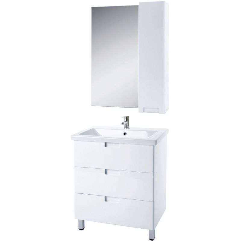 Зеркало со шкафом Bellezza Пегас 90 R 4610415001019 Белое